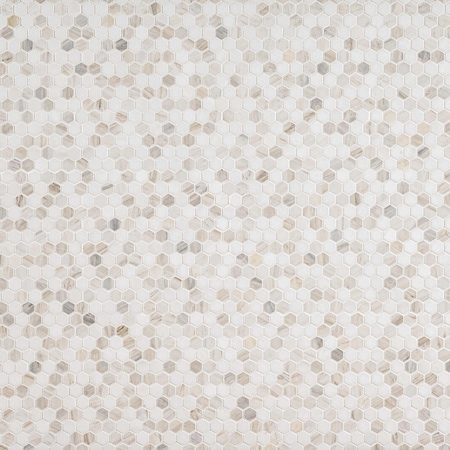 Msi Angora Tibi 11.73 x 11.73 Polished Marble Mosaic Floor And Wall Tile, 10PK ZOR-MD-0575